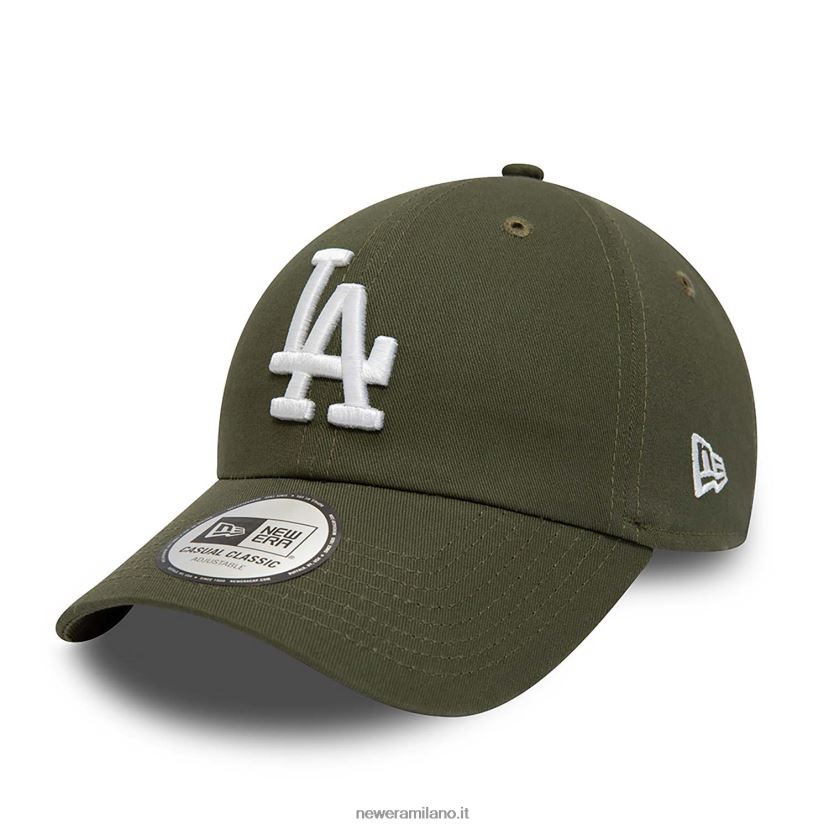 New Era Z282J22263 Cappellino regolabile 9twenty verde essenziale della Dodgers League