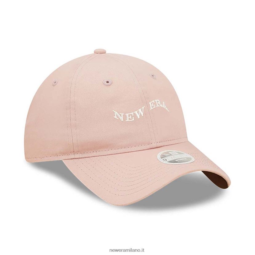 New Era Z282J22273 berretto regolabile 9twenty rosa con logo wave da donna