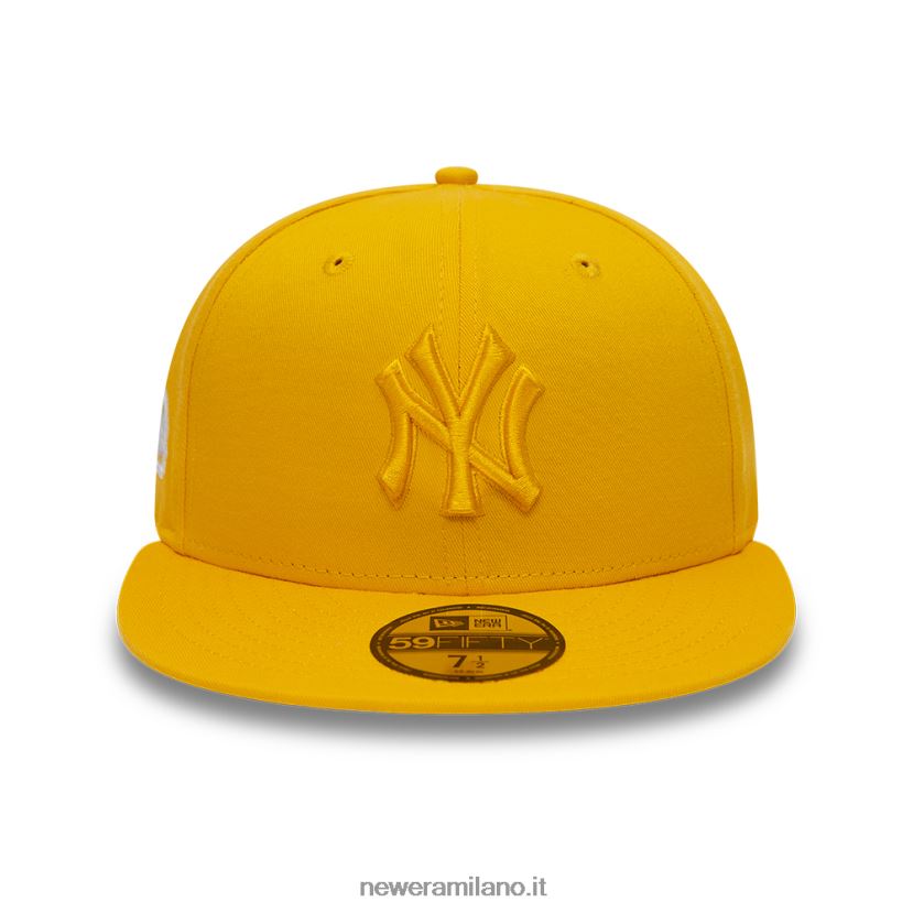 New Era Z282J2238 New York Yankees World Series Tono su tono giallo scuro 59fifty cappellino aderente