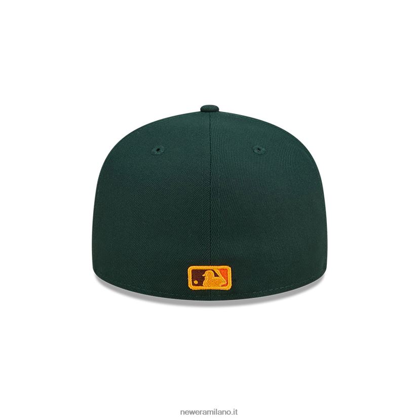 New Era Z282J2288 cappellino aderente 59fifty verde scuro dei colorado rockies