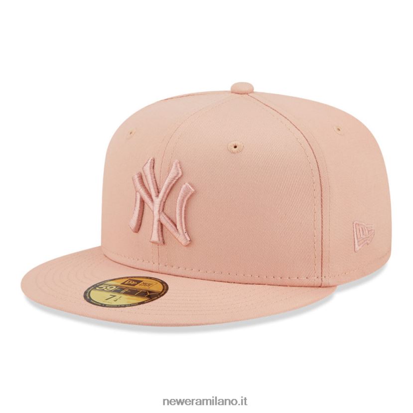 New Era Z282J2355 Cappellino aderente New York Yankees League Essential rosa 59fifty