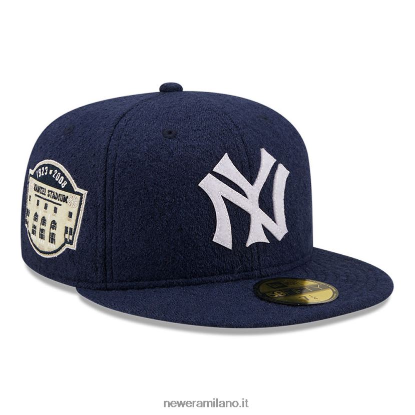 New Era Z282J2359 berretto aderente New York Yankees in lana blu navy 59fifty