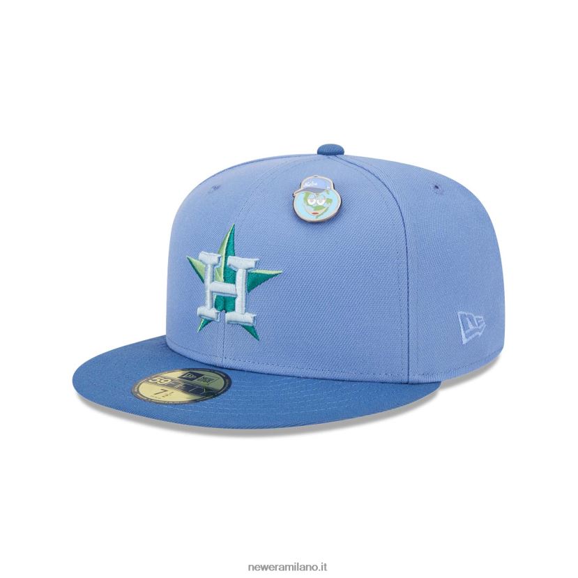 New Era Z282J2380 houston astros outer space blu 59fifty cappellino aderente