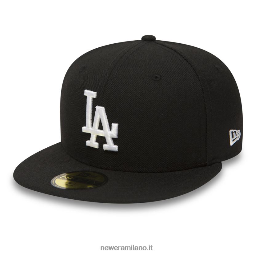 New Era Z282J2428 Cappellino 59fifty nero essenziale dei Dodgers