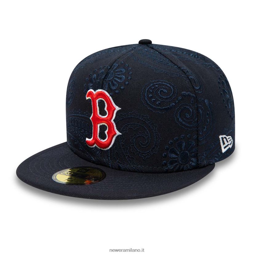 New Era Z282J2465 cappellino aderente Boston Red Sox mlb swirl blu 59fifty