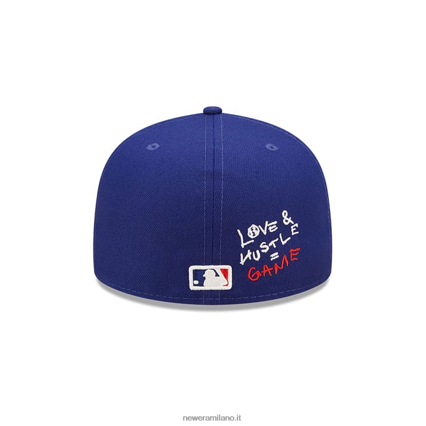 New Era Z282J2472 la Dodgers mlb team cuore blu 59fifty cappellino aderente