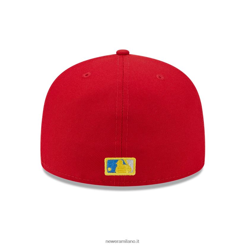 New Era Z282J2515 cappellino aderente 59fifty rosso scozzese dei Washington Nationals State