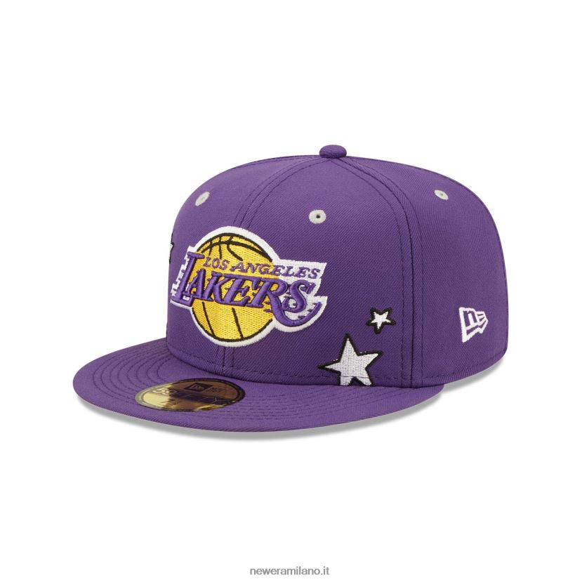 New Era Z282J2542 Cappellino aderente La Lakers Teddy Purple 59fifty