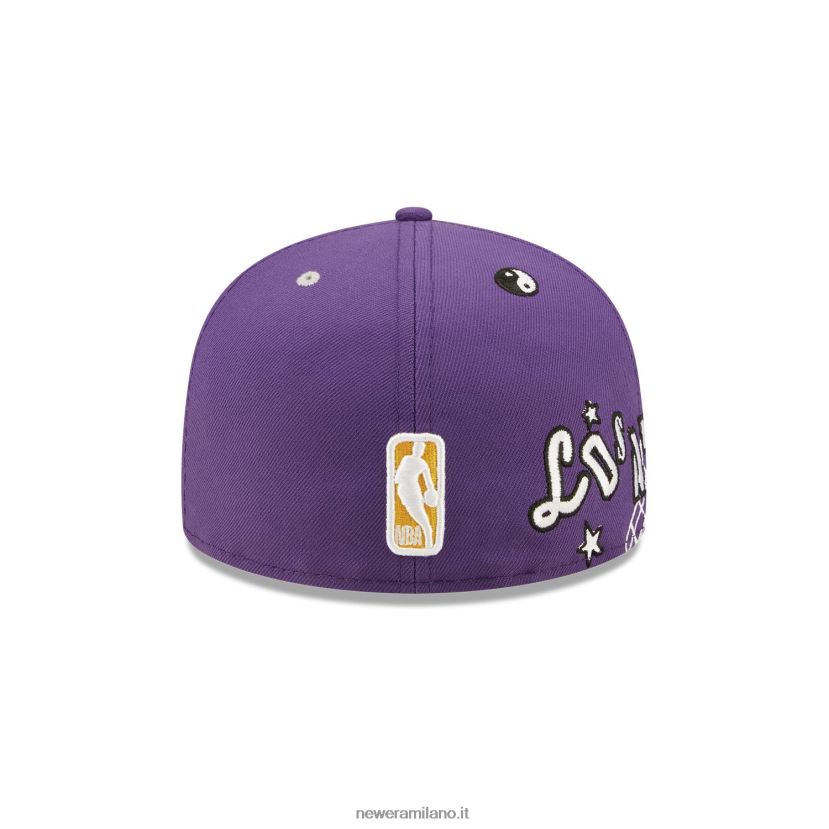 New Era Z282J2542 Cappellino aderente La Lakers Teddy Purple 59fifty