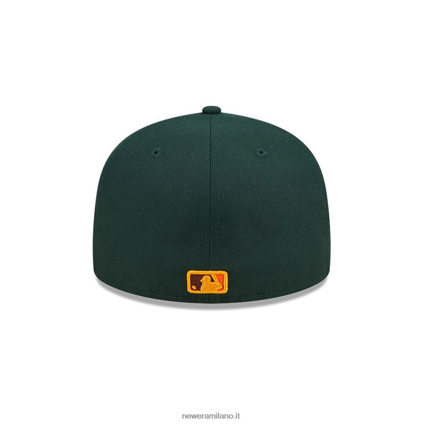 New Era Z282J2595 berretto aderente 59fifty verde scuro verde foglia dei Dodgers