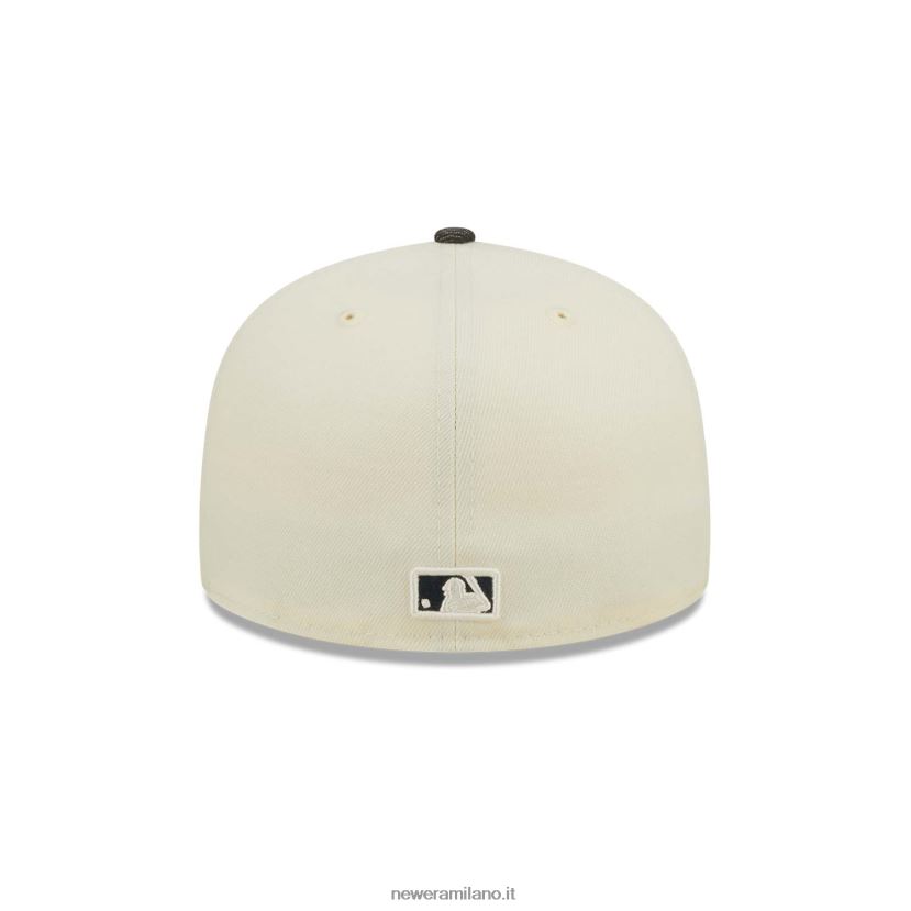 New Era Z282J2600 cappellino aderente Boston Red Sox mlb nero denim cromato bianco 59fifty