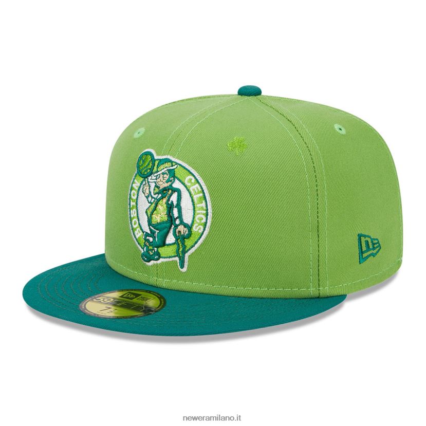 New Era Z282J2620 cappellino aderente Boston Celtics Lucky Streak verde 59fifty