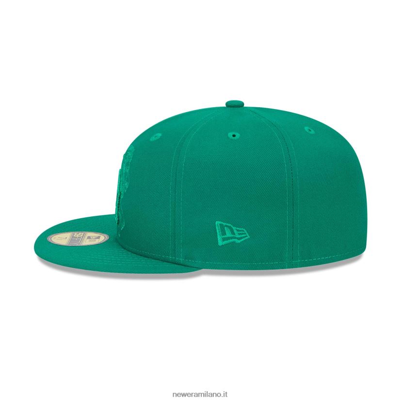 New Era Z282J268 La Dodgers Zodiac verde 59fifty cappellino aderente