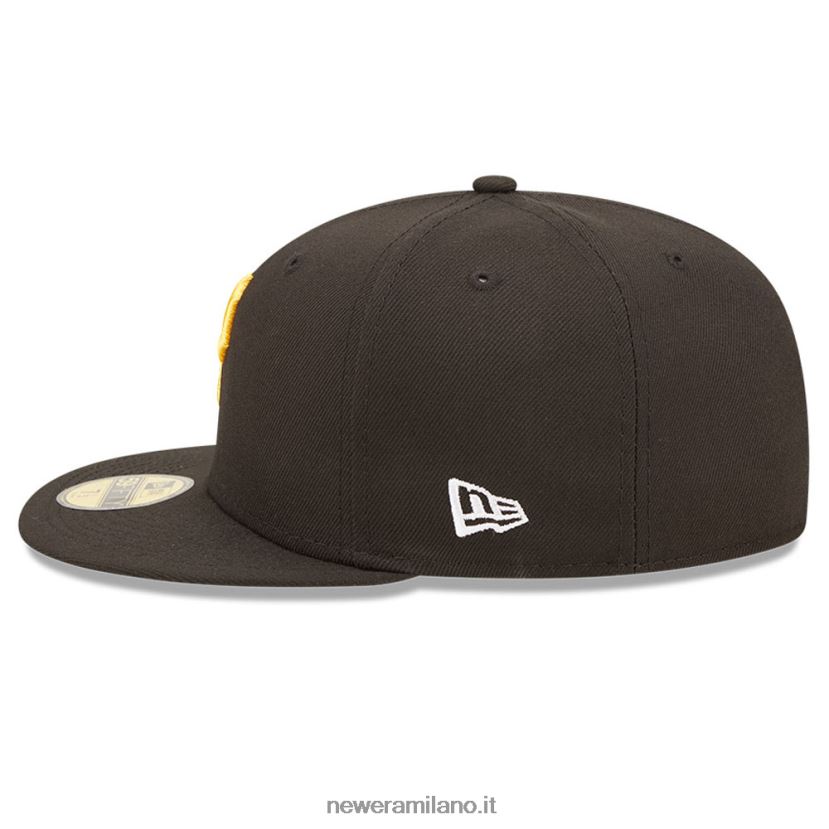 New Era Z282J2727 pittsburgh pirates mlb cloud black 59fifty cappellino aderente