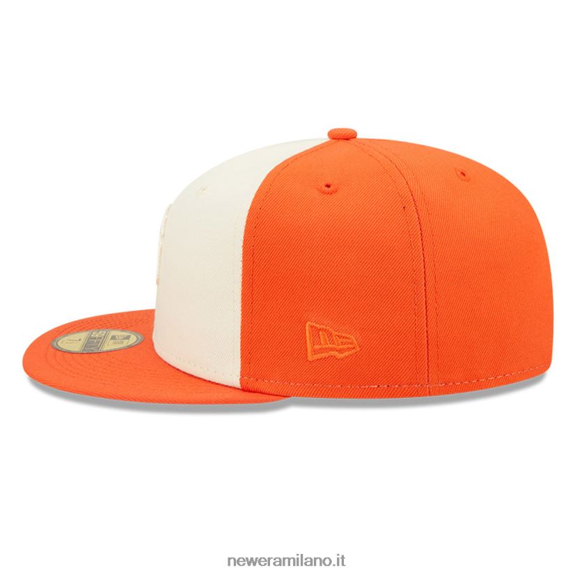 New Era Z282J2730 cappellino 59fifty dei san francisco giants mlb bicolore arancione