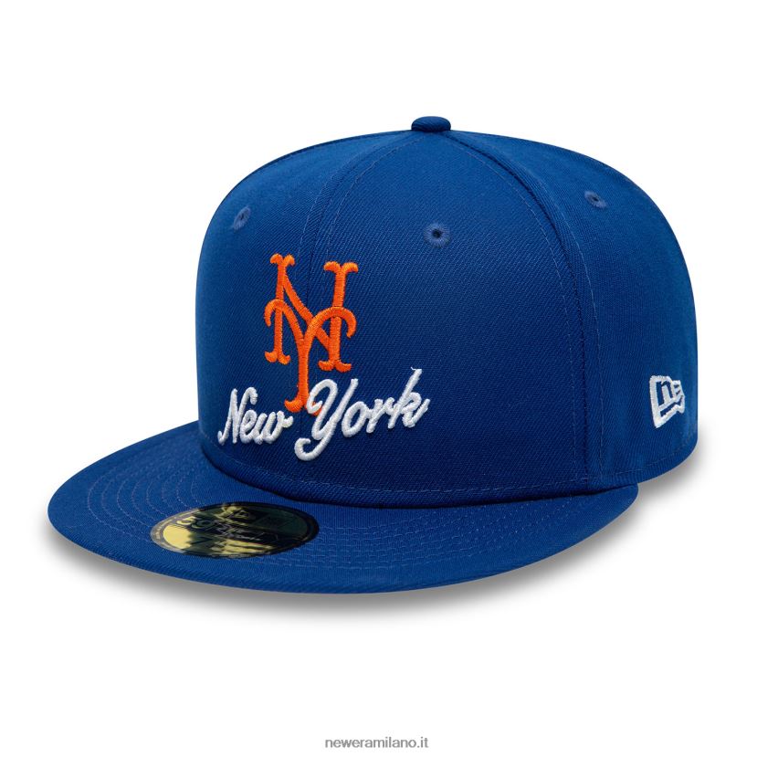 New Era Z282J2746 cappellino new york mets dual logo 59fifty blu