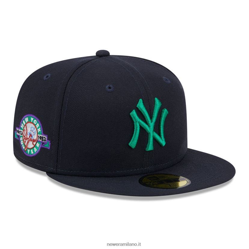 New Era Z282J2754 New York Yankees State tartan navy 59fifty cappellino aderente