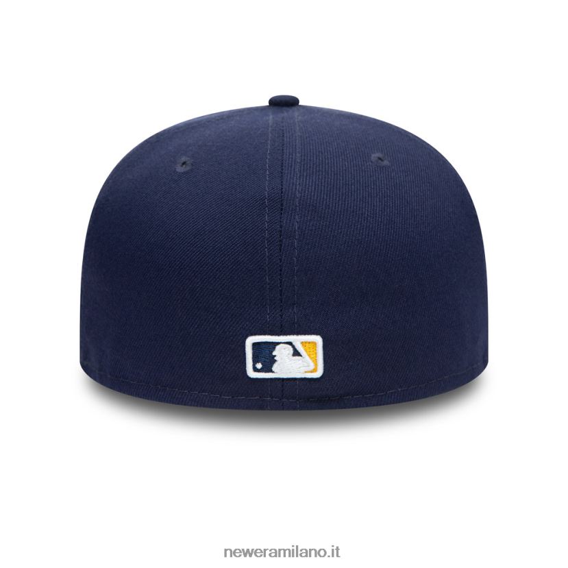 New Era Z282J2795 cappello milwaukee brewers ac perf navy 59fifty