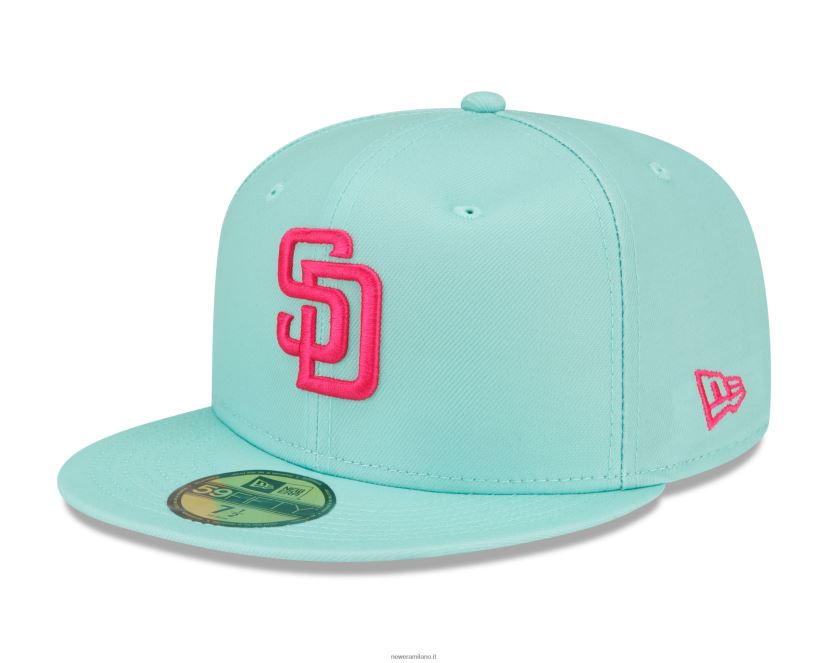 New Era Z282J2848 san diego padres mlb city connect teal 59fifty berretto aderente