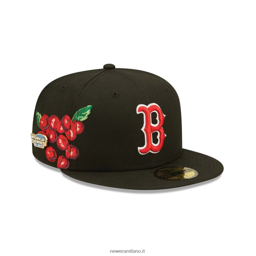 New Era Z282J2897 cappellino aderente Boston Red Sox Fruit Black 59fifty