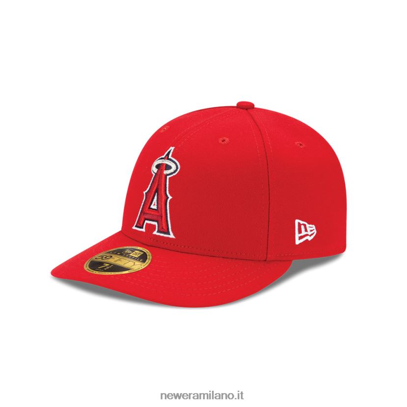 New Era Z282J2913 la angels authentic collection berretto aderente rosso a basso profilo 59fifty