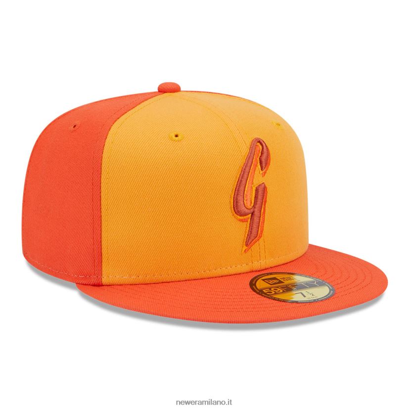 New Era Z282J2917 cappellino aderente 59fifty arancione squadra tricolore dei san francisco giants
