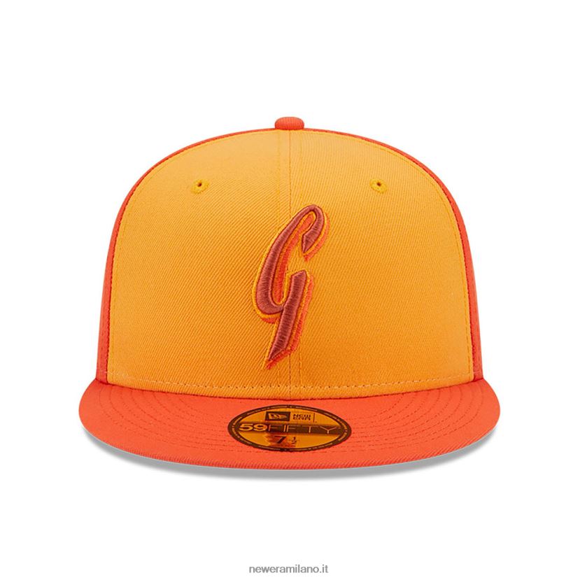 New Era Z282J2917 cappellino aderente 59fifty arancione squadra tricolore dei san francisco giants