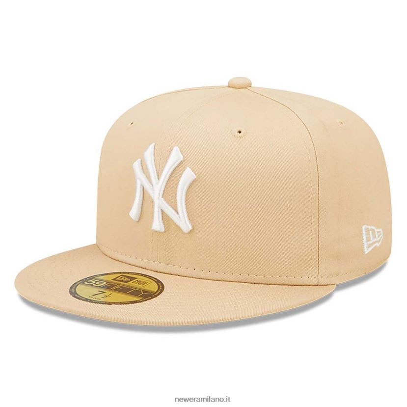 New Era Z282J2924 cappellino aderente new york yankees league pietra essenziale 59fifty