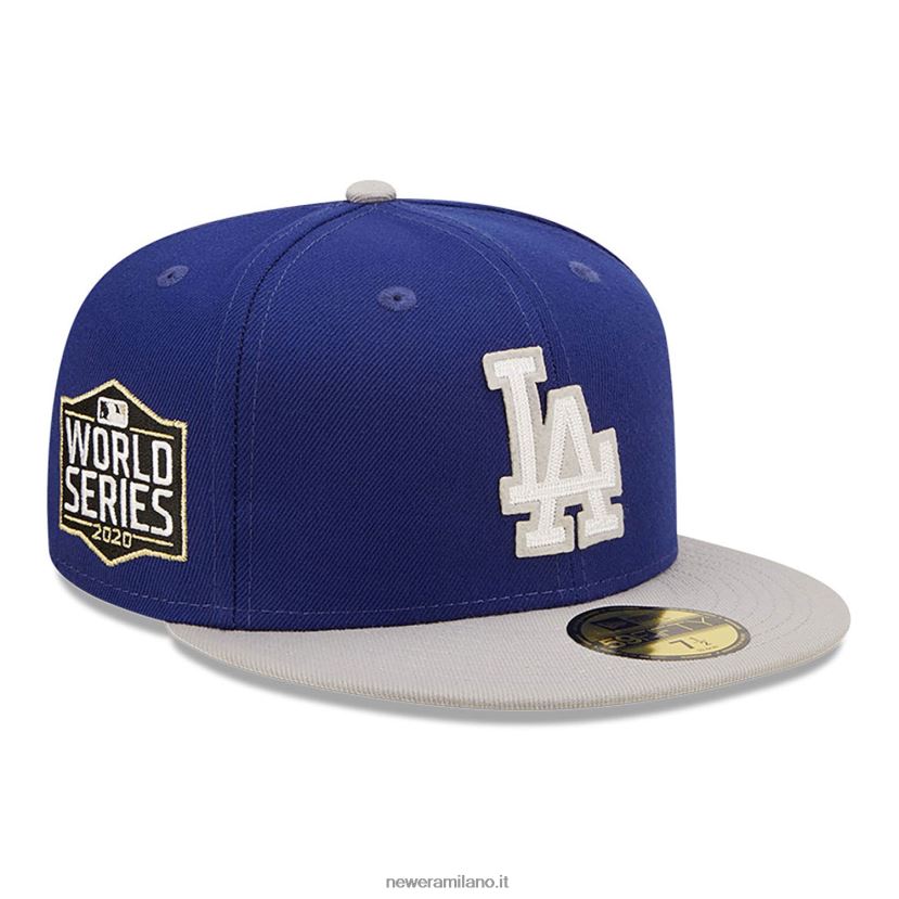 New Era Z282J292 la Dodgers ne letterman blu 59fifty cappellino aderente