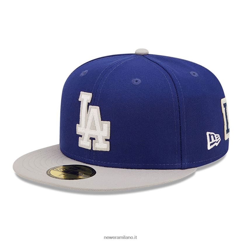 New Era Z282J292 la Dodgers ne letterman blu 59fifty cappellino aderente