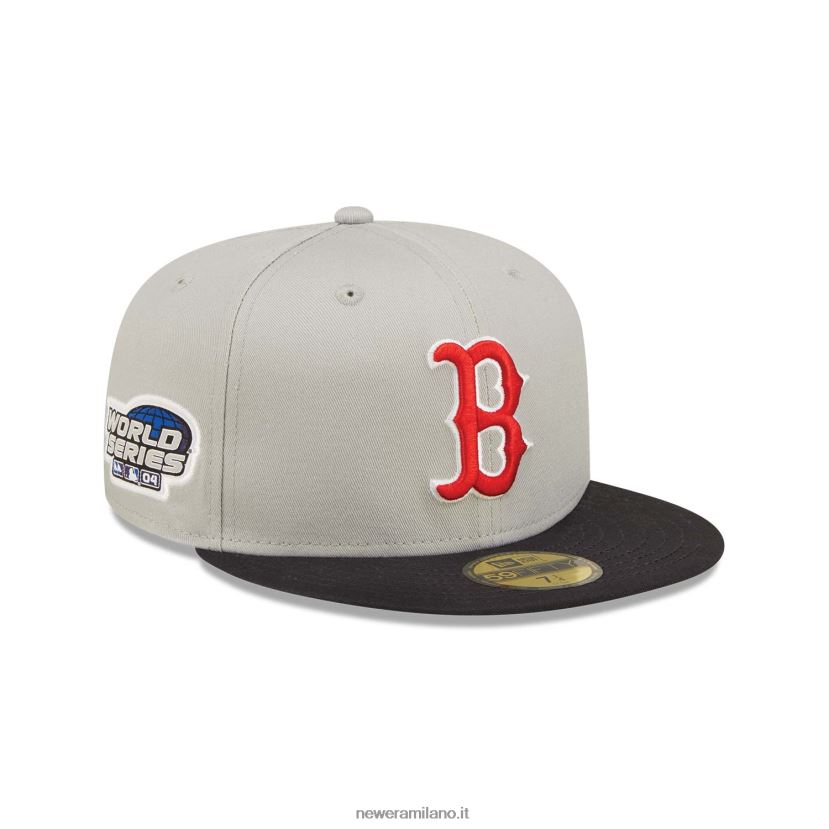 New Era Z282J294 cappellino aderente grigio 59fifty dei Boston Red Sox World Series