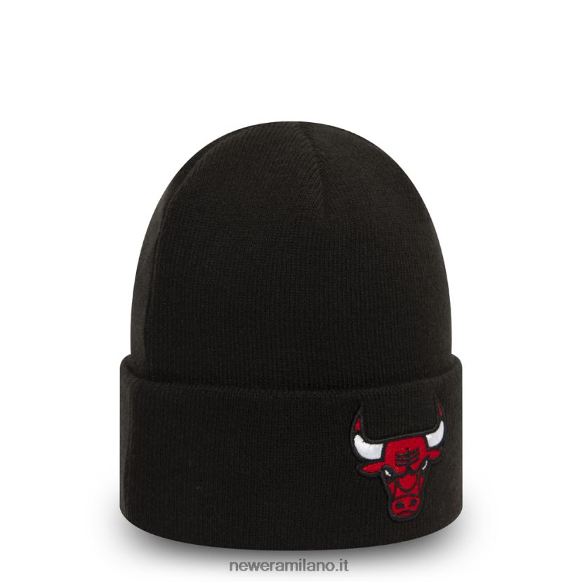 New Era Z282J22337 cappello berretto con polsino nero essenziale dei chicago bulls