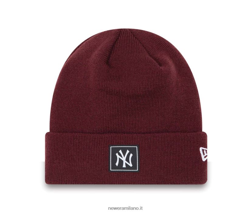 New Era Z282J22461 berretto viola scuro con risvolto della squadra dei New York Yankees