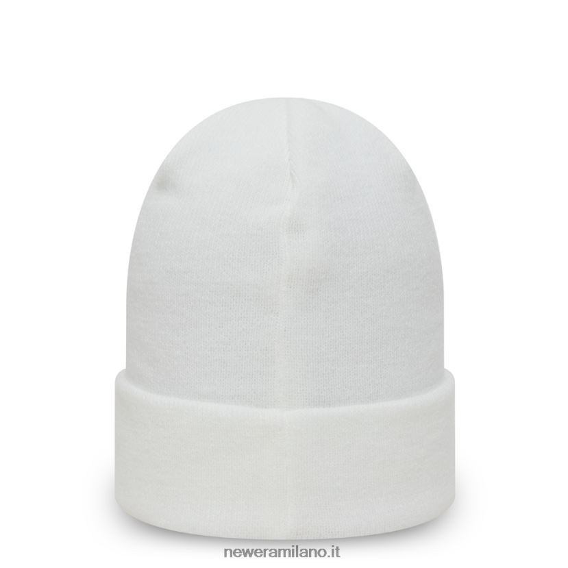 New Era Z282J22504 berretto con polsino bianco essenziale