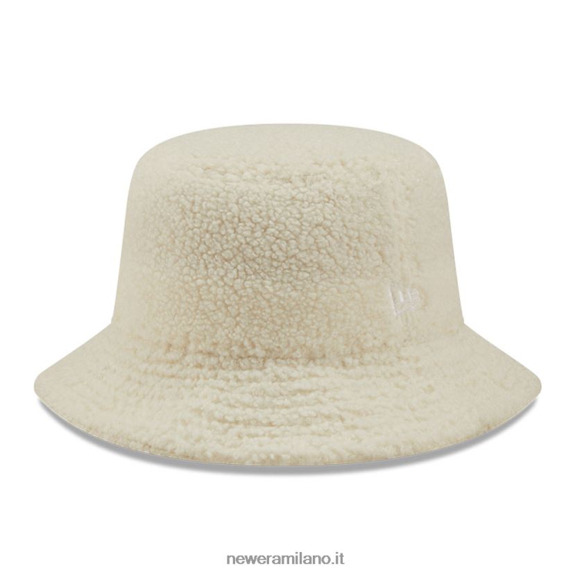 New Era Z282J22288 cappello a secchiello beige chiaro da donna in pietra borg