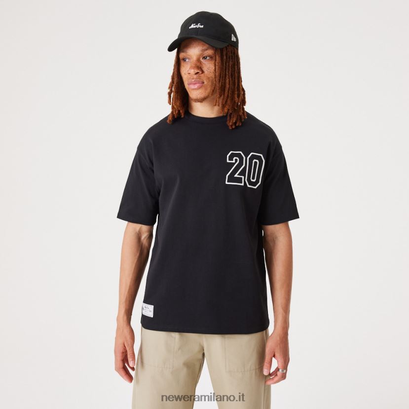 New Era Z282J22856 t-shirt oversize nera contemporanea