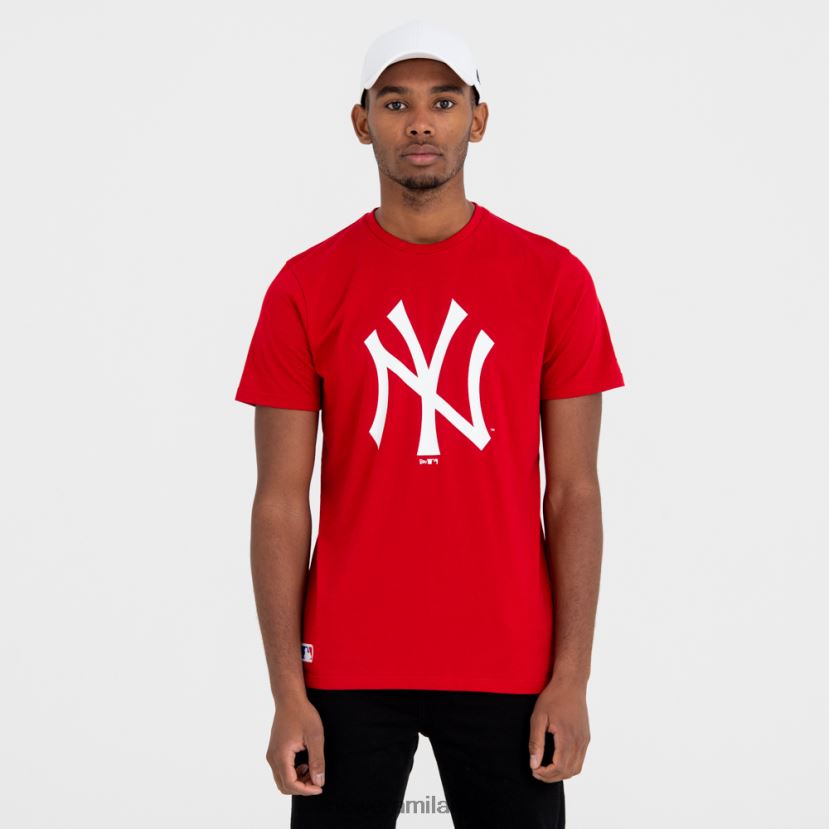 New Era Z282J22883 maglietta rossa con il logo della squadra dei New York Yankees