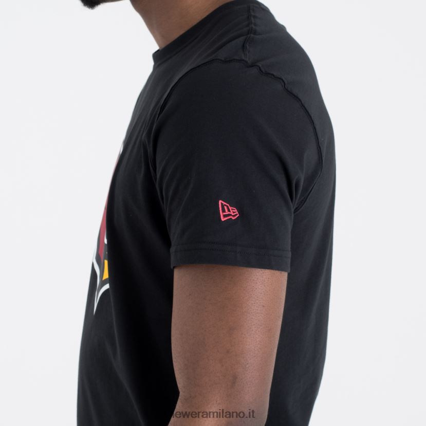 New Era Z282J22939 t-shirt nera con logo della squadra degli arizona cardinals