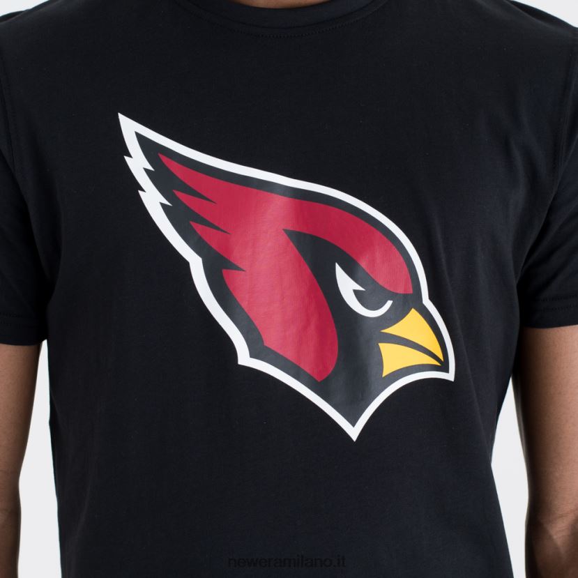 New Era Z282J22939 t-shirt nera con logo della squadra degli arizona cardinals