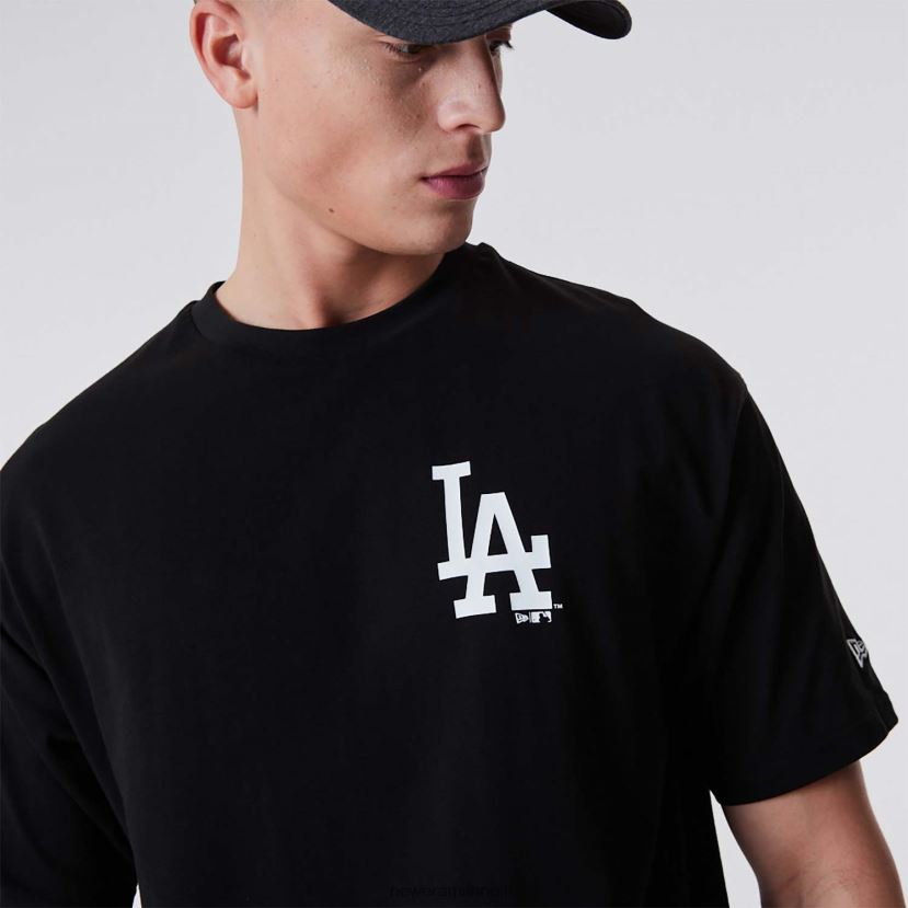 New Era Z282J22973 T-shirt nera oversize La Dodgers Essentials