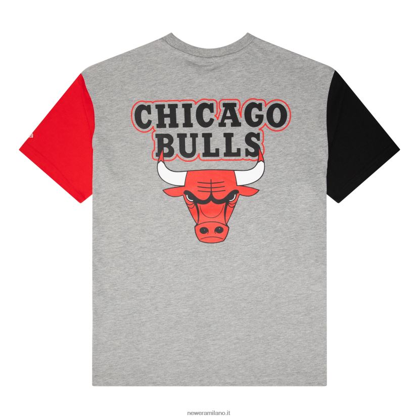New Era Z282J23000 t-shirt grigia Chicago Bulls nba paris games
