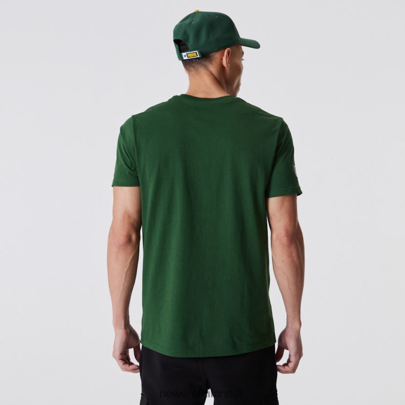 New Era Z282J23015 t-shirt green bay packers nfl team wordmark verde scuro