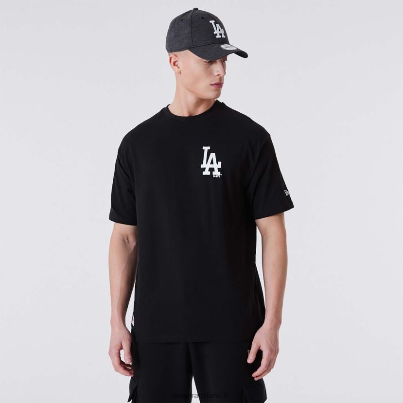 New Era Z282J23041 t-shirt nera oversize la Dodgers mlb league essentials