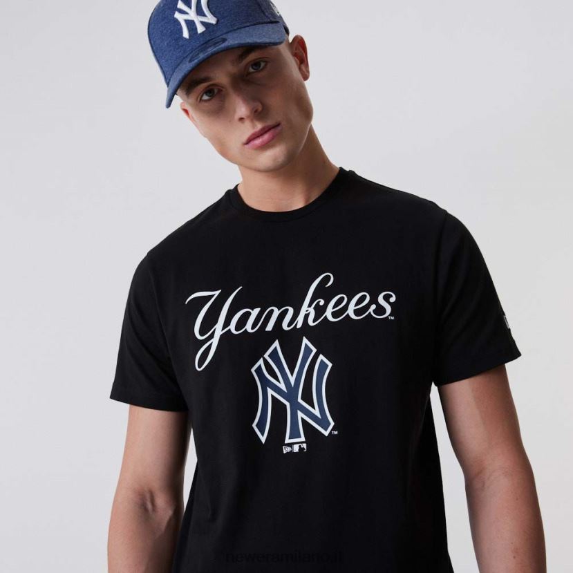 New Era Z282J23085 maglietta nera scritta New York Yankees