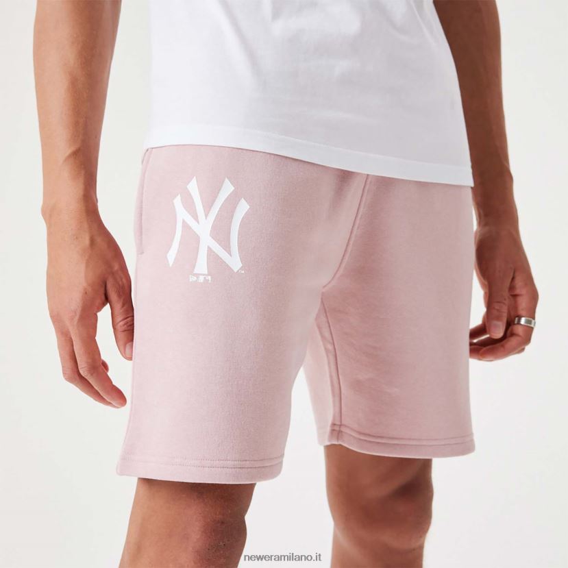 New Era Z282J22644 Pantaloncini rosa pastello essenziali della lega mlb dei new york yankees