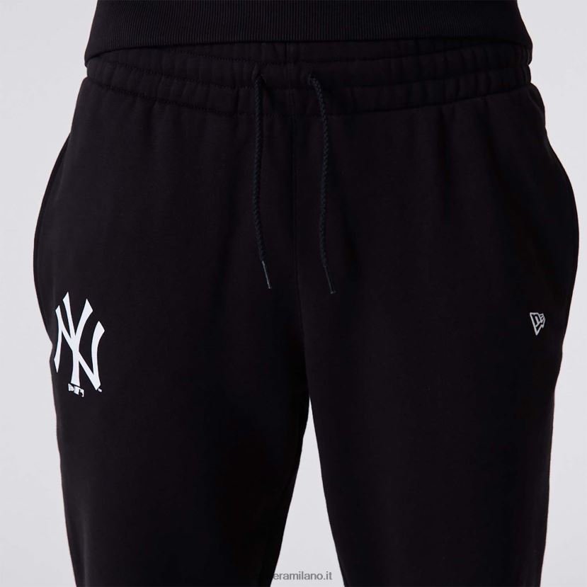 New Era Z282J22594 Pantaloni da jogging neri con logo della squadra dei New York Yankees